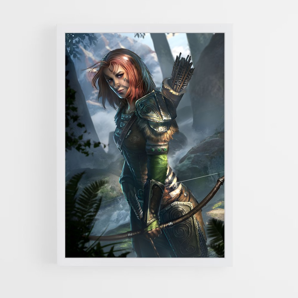Poster Aela, Archère Éternelle – affiche Skyrim (vue 3)